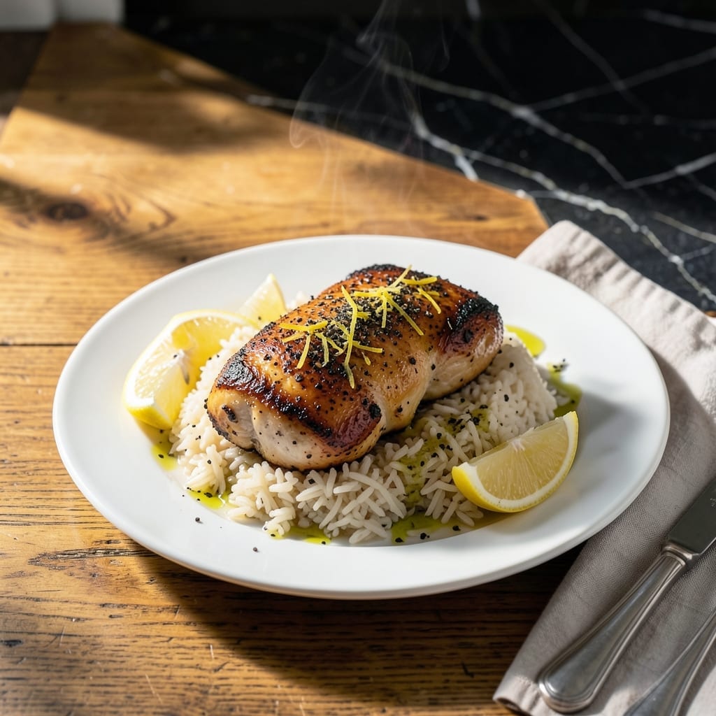 Lemon Pepper Chicken Rice Recipe: Zesty One-Pot Citrus Delight