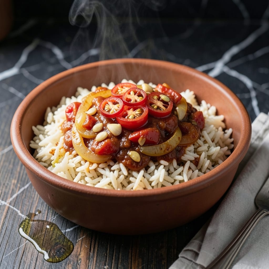 Ghana Rice Recipe: West African Spiced Tomato Infusion