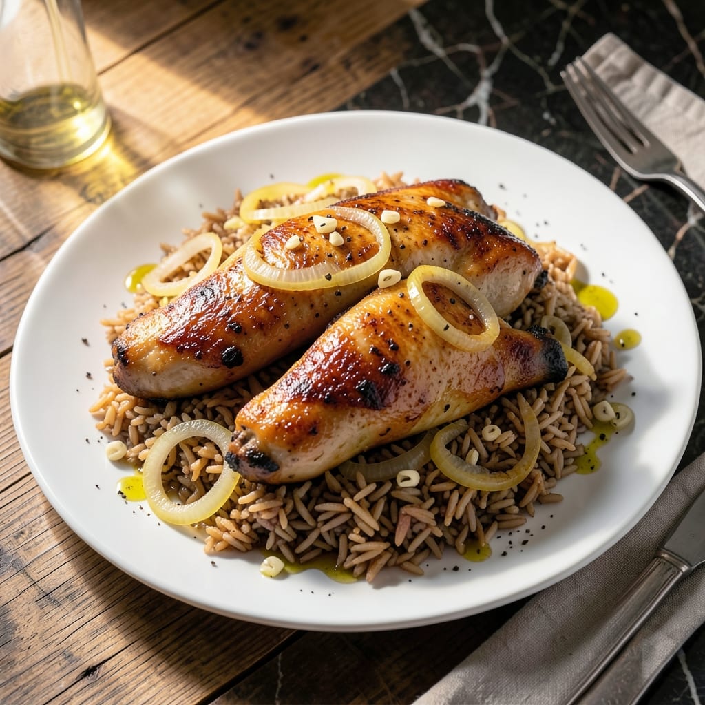 Chicken and Brown Basmati Rice Recipe: Nutty Grains With Savory Spiced Chicken