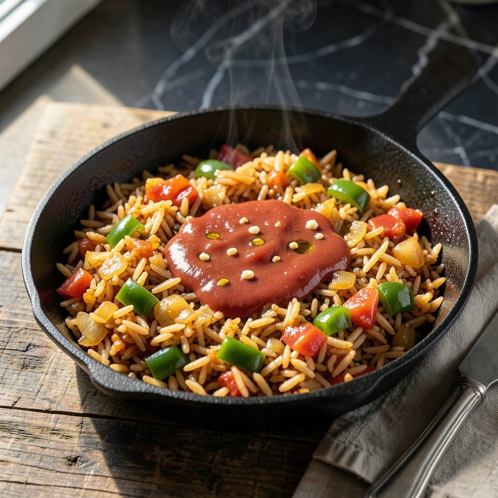 Old Fashioned Spanish Rice Recipe With Tomato Sauce: Authentic One-Pot Tradition Old Fashioned Spanish Rice Recipe With Tomato Sauce: Authentic One-Pot Tradition