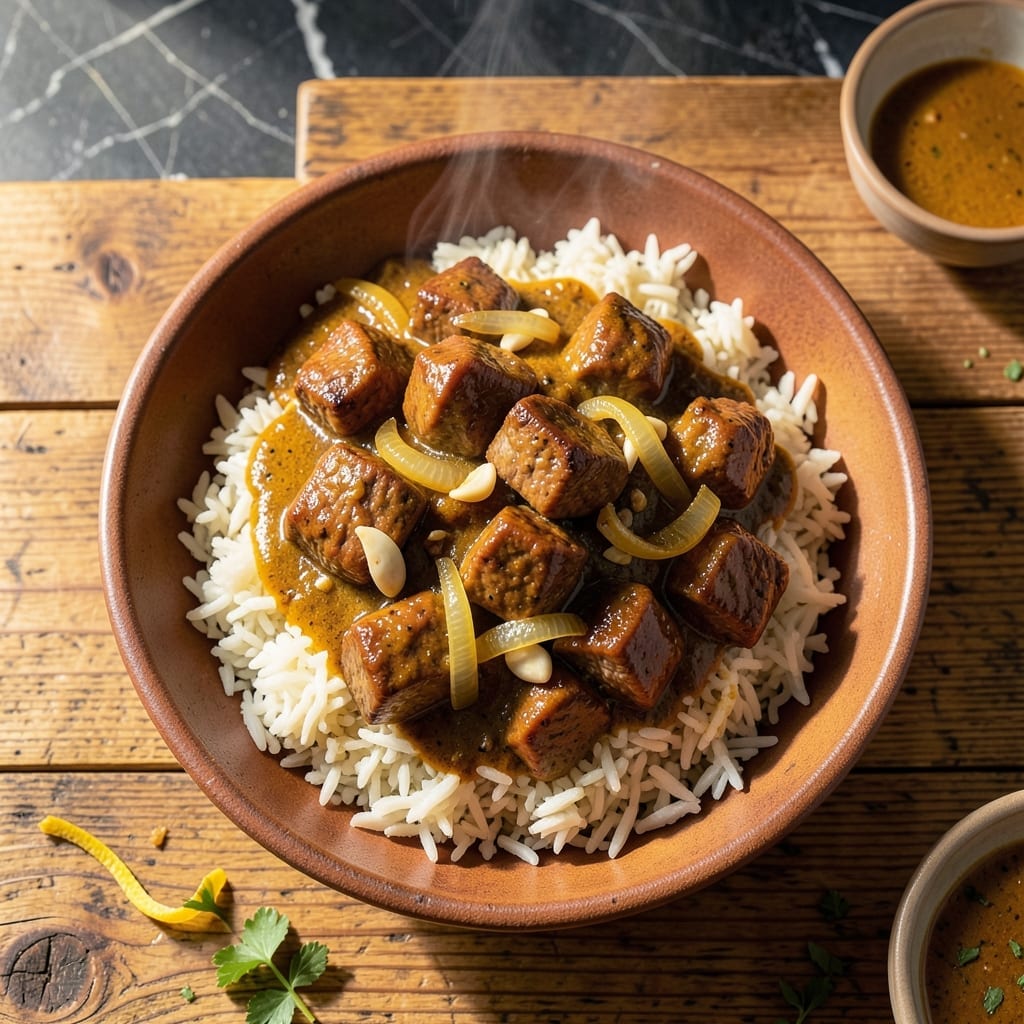 Curry Beef and Rice Recipe: Spiced Tender Meat Over Fluffy Grains