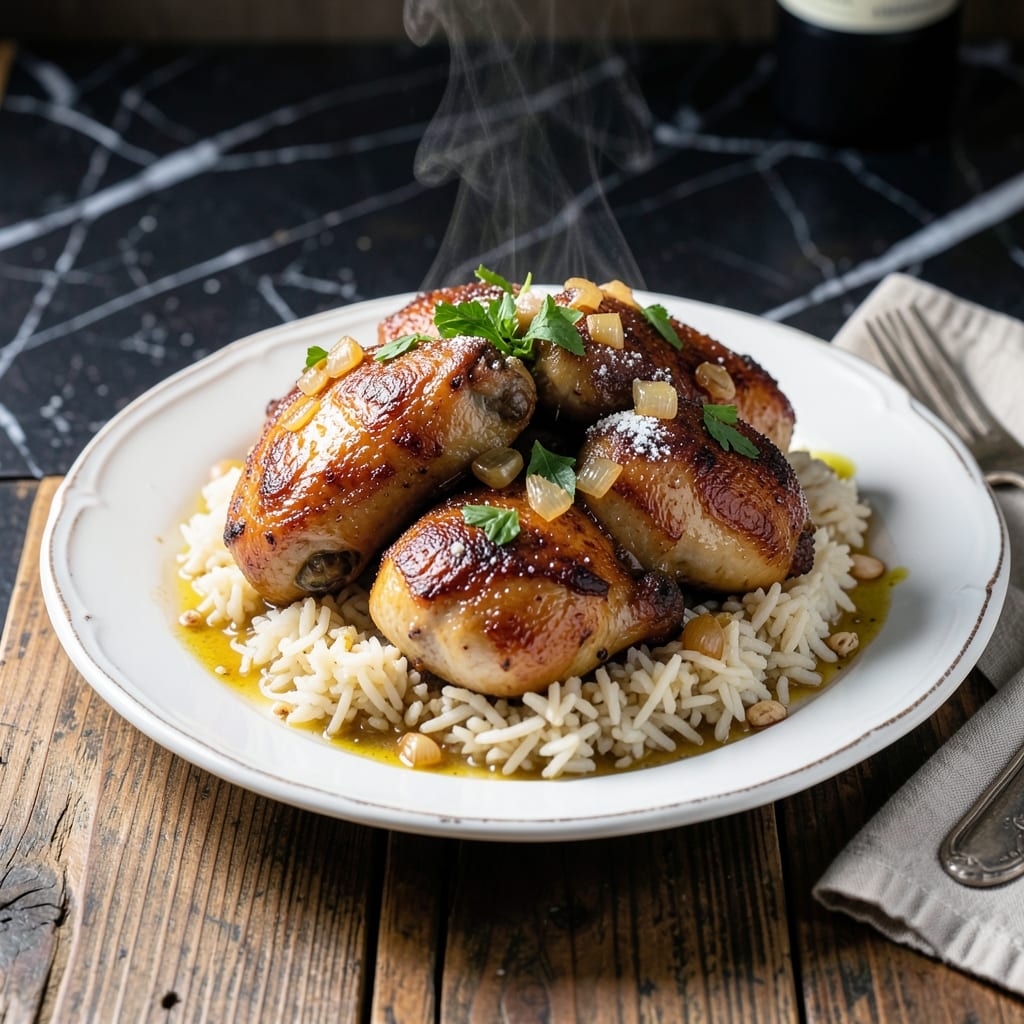 Old Fashioned Smothered Chicken and Rice Recipe: Grandma's One-Pot Comfort