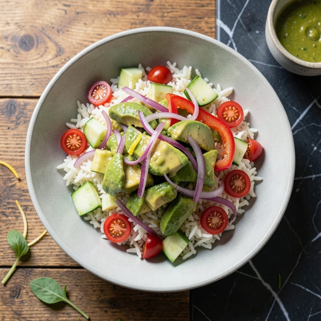 Avocado Rice Salad Recipe: Fresh Creamy Crunch in Every Bite Avocado Rice Salad Recipe: Fresh Creamy Crunch in Every Bite