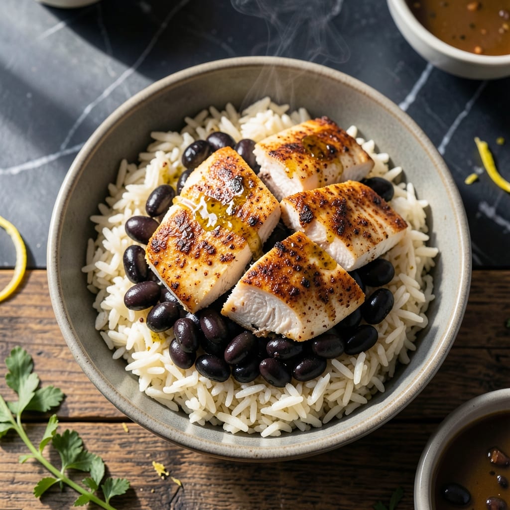 Chicken Black Bean Rice Bowl Recipe: Latin-Inspired Fiesta in a Bowl