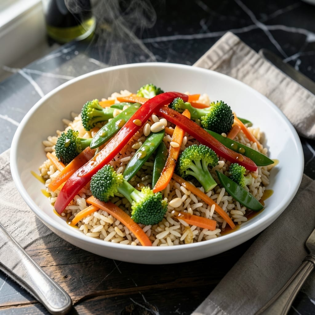 Healthy Stir Fry Rice Recipe: Vegetable-Packed Wok Freshness Healthy Stir Fry Rice Recipe: Vegetable-Packed Wok Freshness