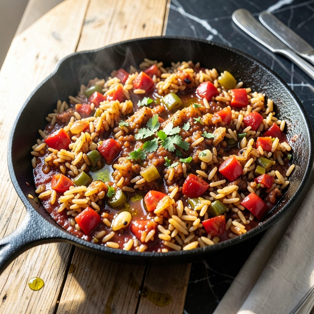 Home Made Spanish Rice Recipe: Vibrant Tomato-Infused Grains
