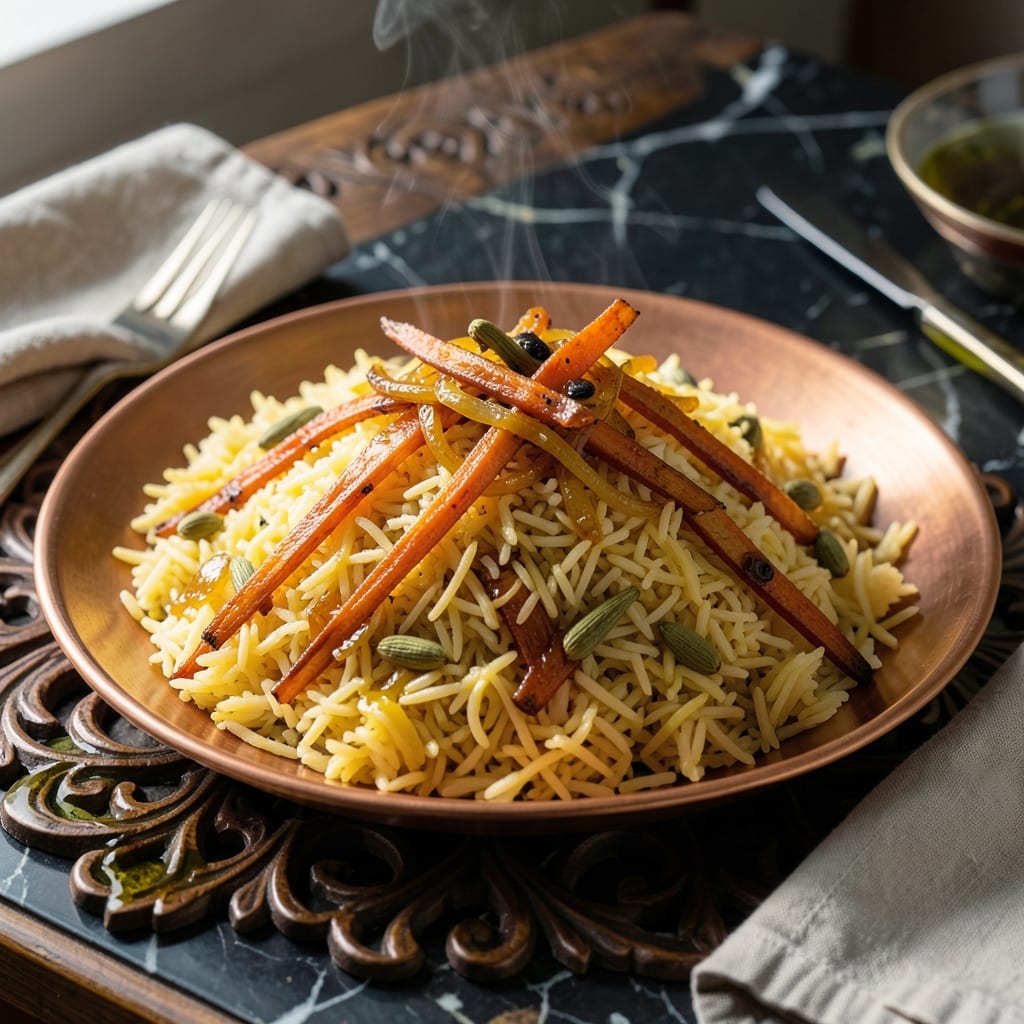 Afghani Rice Recipe: Fragrant Basmati With Caramelized Carrots