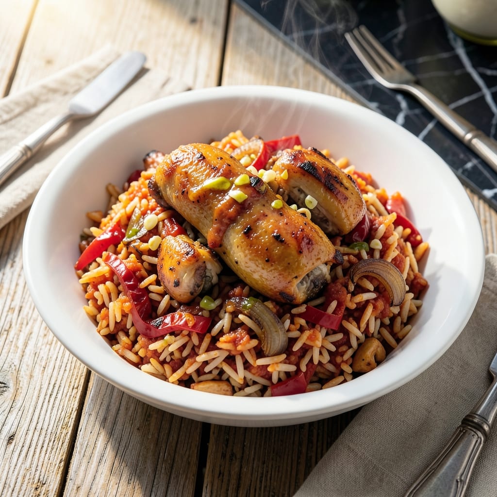 Jollof Rice Recipe With Chicken: West African One-Pot Feast
