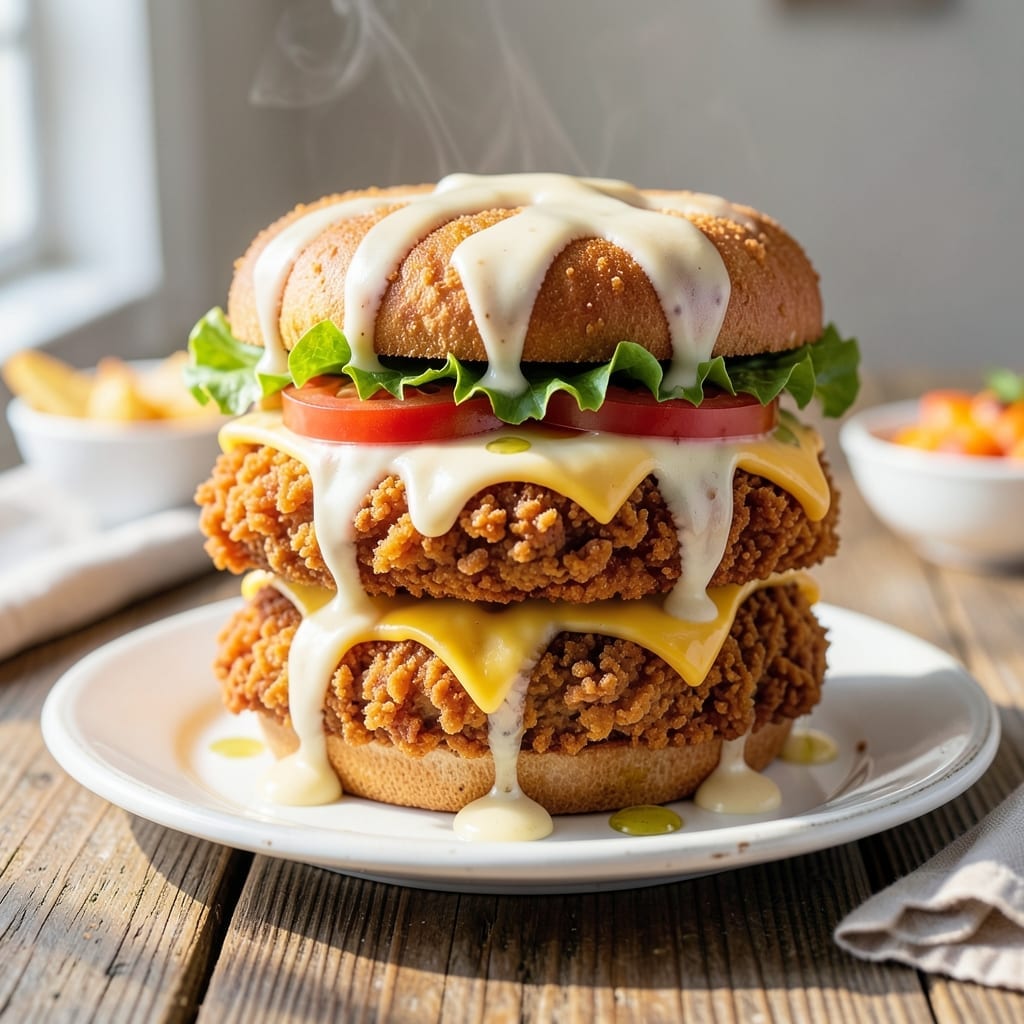 Chicken Fried Chicken Sandwich Recipe: Crunchy Coating With Juicy Centers Chicken Fried Chicken Sandwich Recipe: Crunchy Coating With Juicy Centers