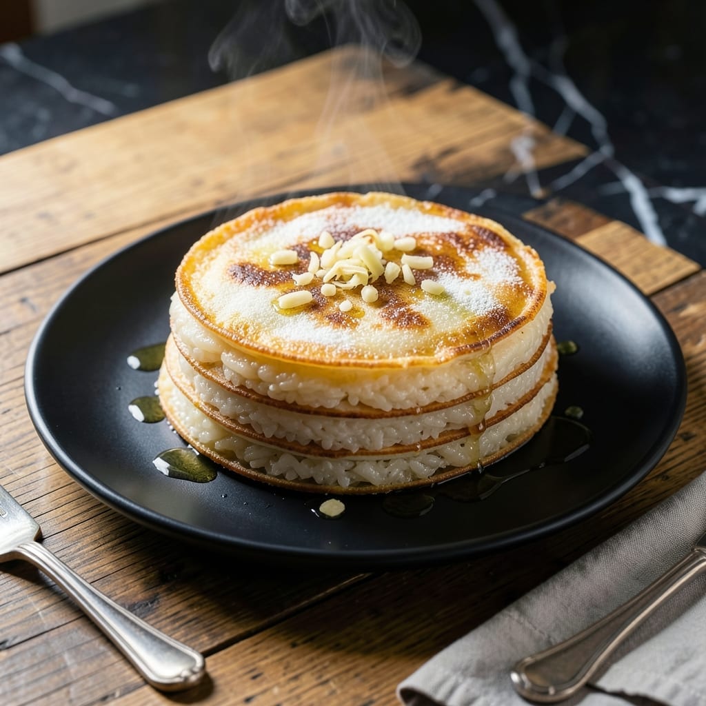 Glutinous Rice Pancake Recipe: Soft Pillows With Crispy Edges Glutinous Rice Pancake Recipe: Soft Pillows With Crispy Edges