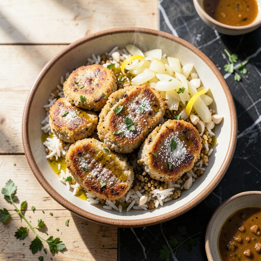 Rice Kibbeh Recipe: Crispy Shell With Spiced Meat Filling