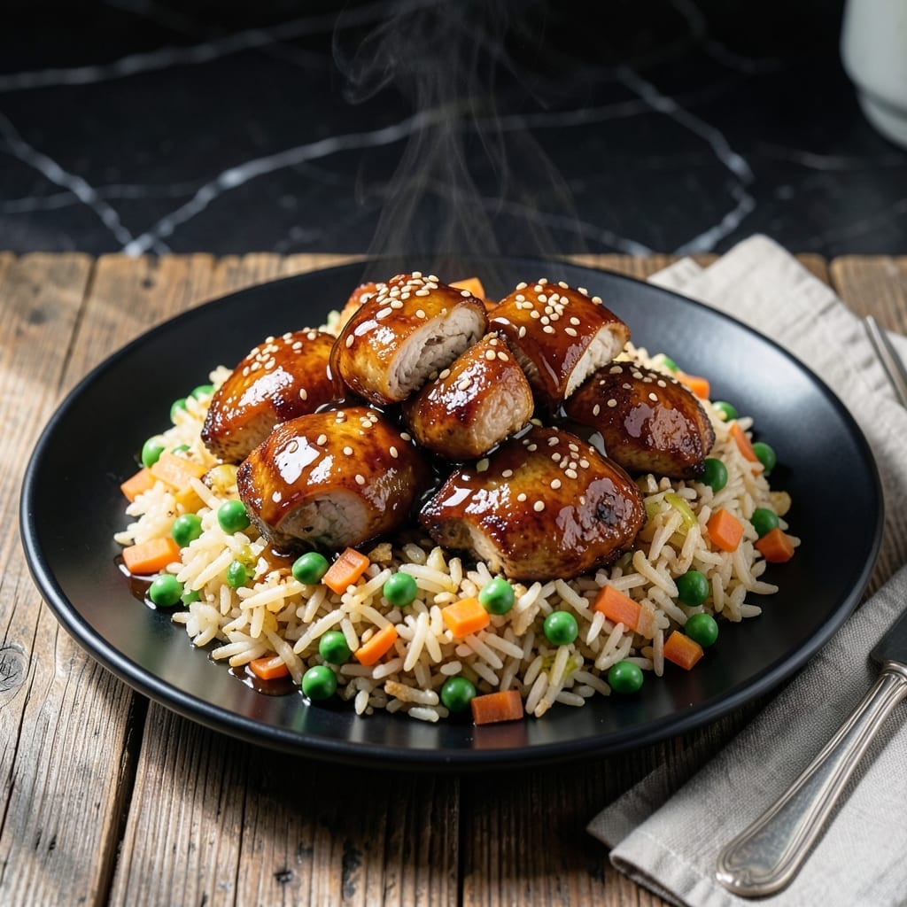 Honey Sesame Chicken and Fried Rice Recipe: Sweet and Savory Takeout-Style Dinner