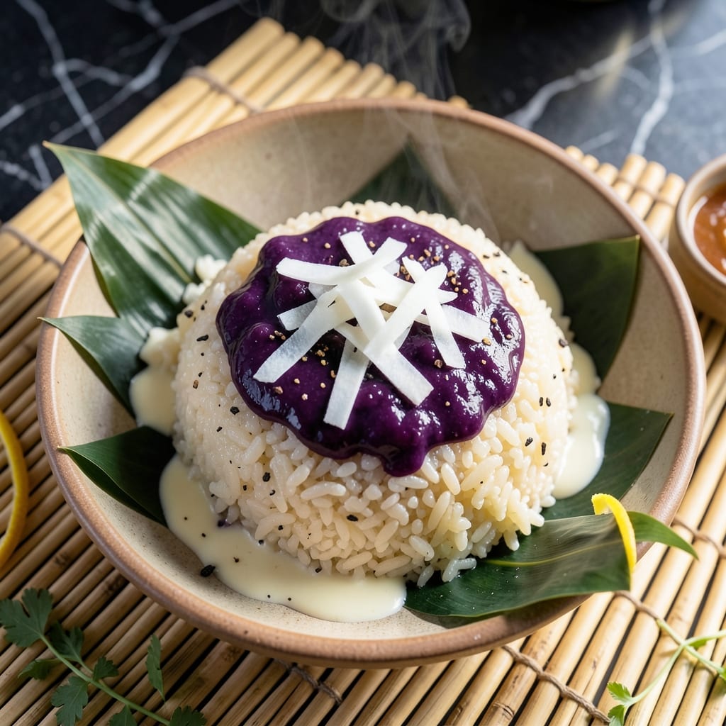Glutinous Rice Ube Recipe: Vibrant Purple Sweetness with Sticky Texture
