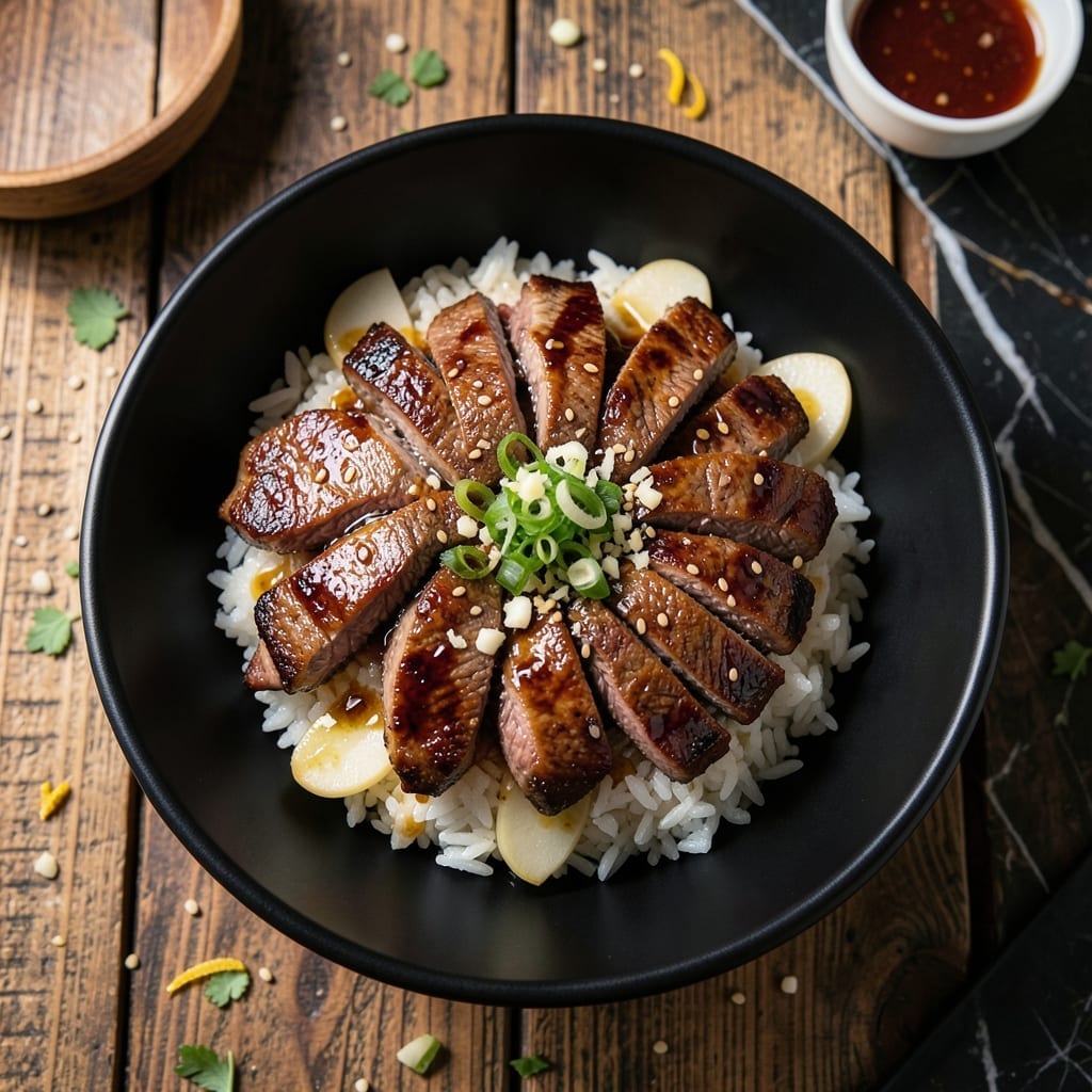 Bulgogi Rice Recipe: Korean BBQ Beef Over Steamed Grains Bulgogi Rice Recipe: Korean BBQ Beef Over Steamed Grains