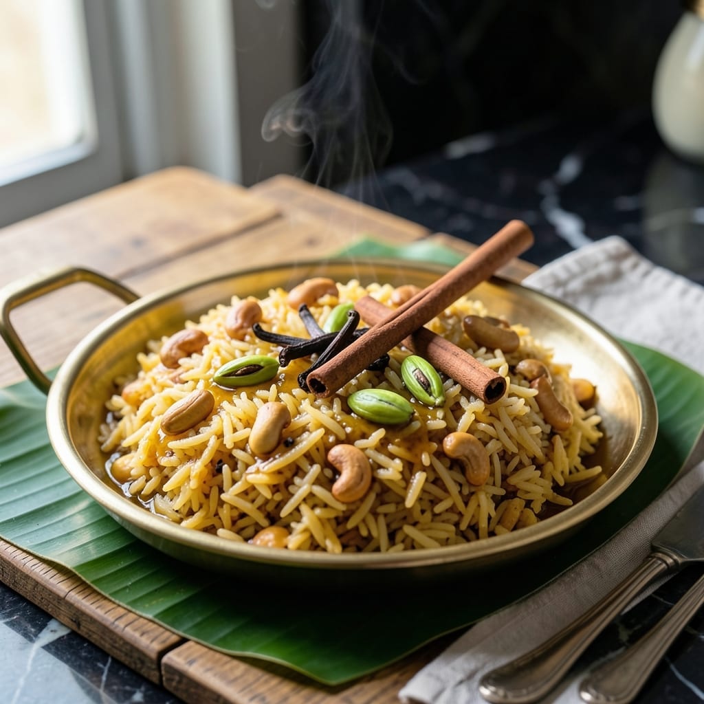 Ghee Rice Recipe in Tamil: Fragrant South Indian Basmati with Toasted Nuts