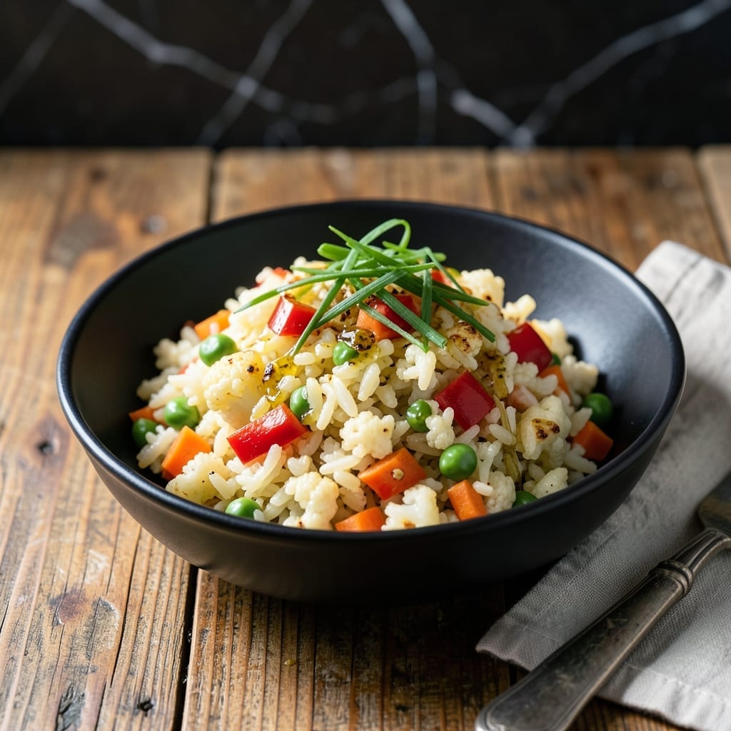 Healthy Cauliflower Fried Rice Recipe: Veggie-Packed Low-Carb Alternative