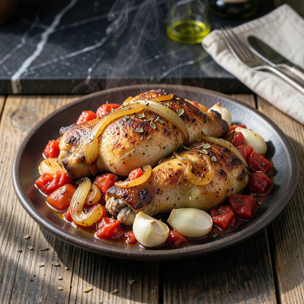 Chicken Tomato Onion Recipe: Rustic One-Pot Simmered Delight