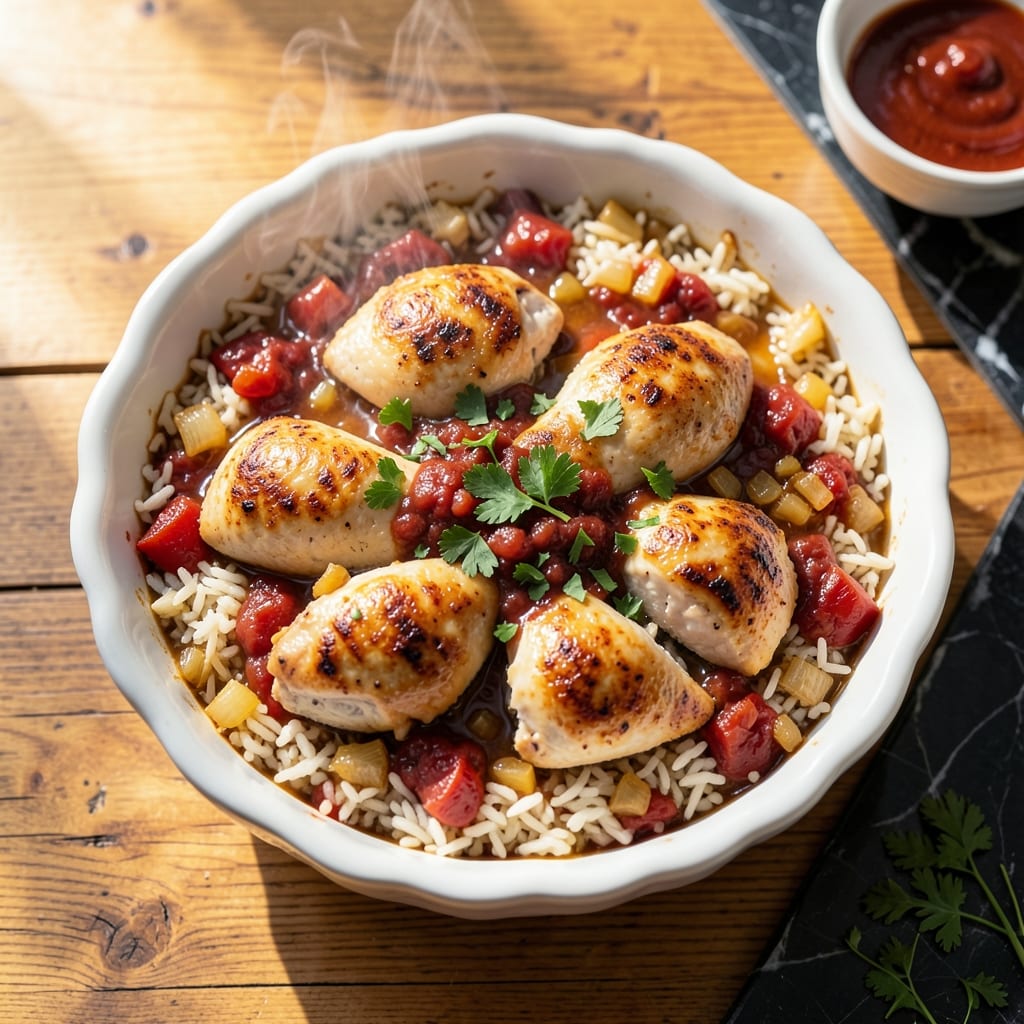 Italian Chicken and Rice Casserole Recipe: One-Dish Family Feast
