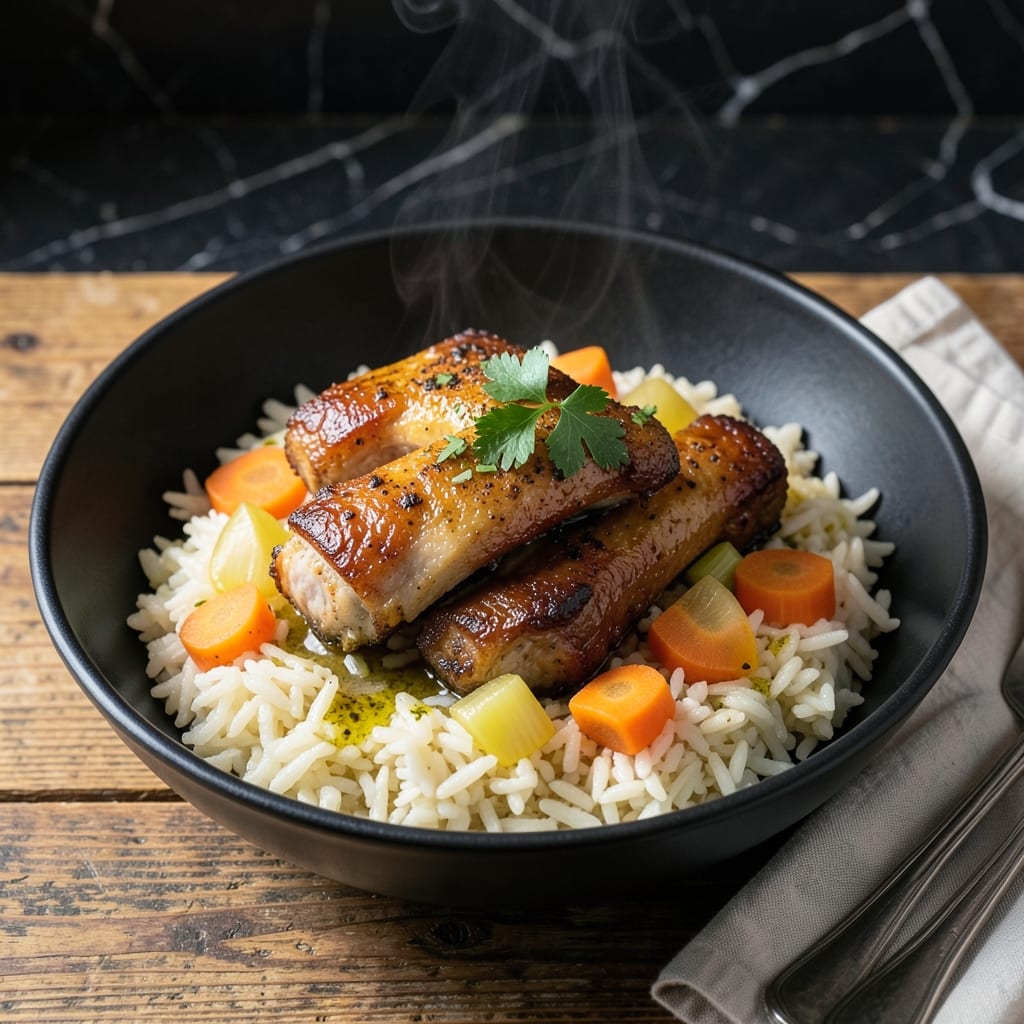 Pork Neck Bones and Rice Recipe: Slow-Cooked Southern Comfort Bowl Pork Neck Bones and Rice Recipe: Slow-Cooked Southern Comfort Bowl