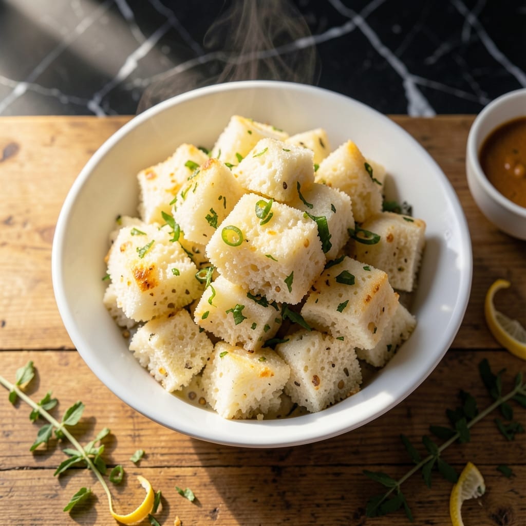 Gujarati Dhokla Recipe With Rice and Chana Dal: Soft and Fluffy Fermented Delight