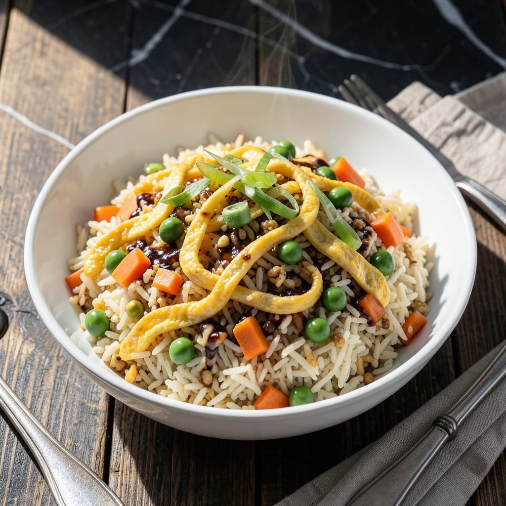 Indo Chinese Egg Fried Rice Recipe: Wok-Tossed Spice Fusion