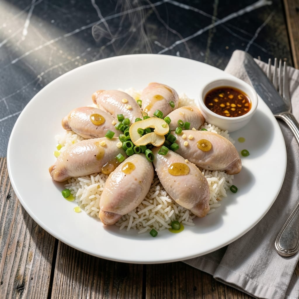Hainan Chicken Rice Recipe Rice Cooker: Foolproof Fragrant Grains with Tender Poached Chicken