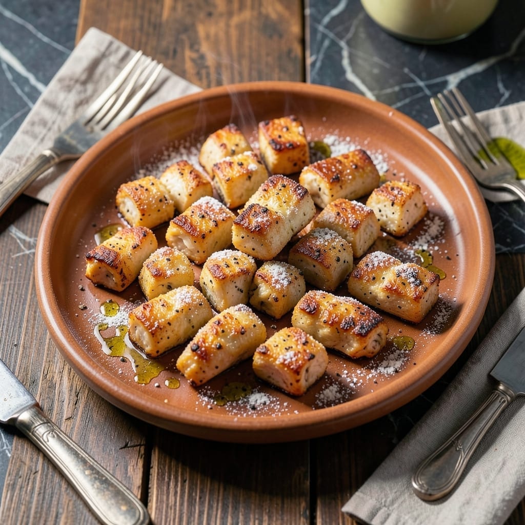 Chicken Tips Recipe: Tender Bites in Creamy Garlic Sauce