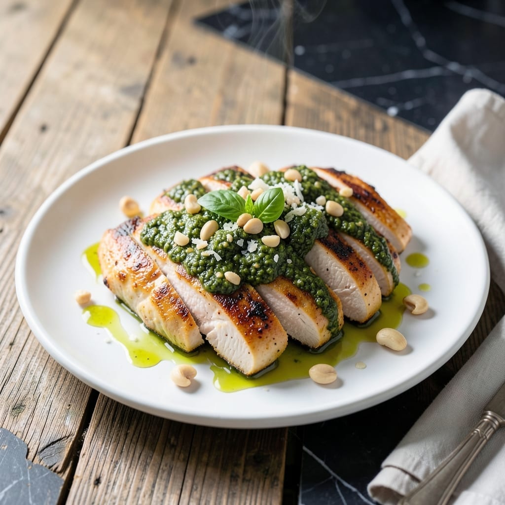 Healthy Chicken Pesto Recipe: Fresh Basil Meets Lean Protein Healthy Chicken Pesto Recipe: Fresh Basil Meets Lean Protein