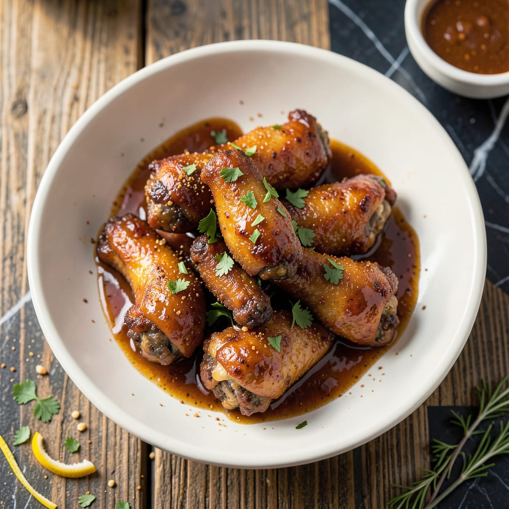 Complete a1 steak sauce chicken wing recipe overview image