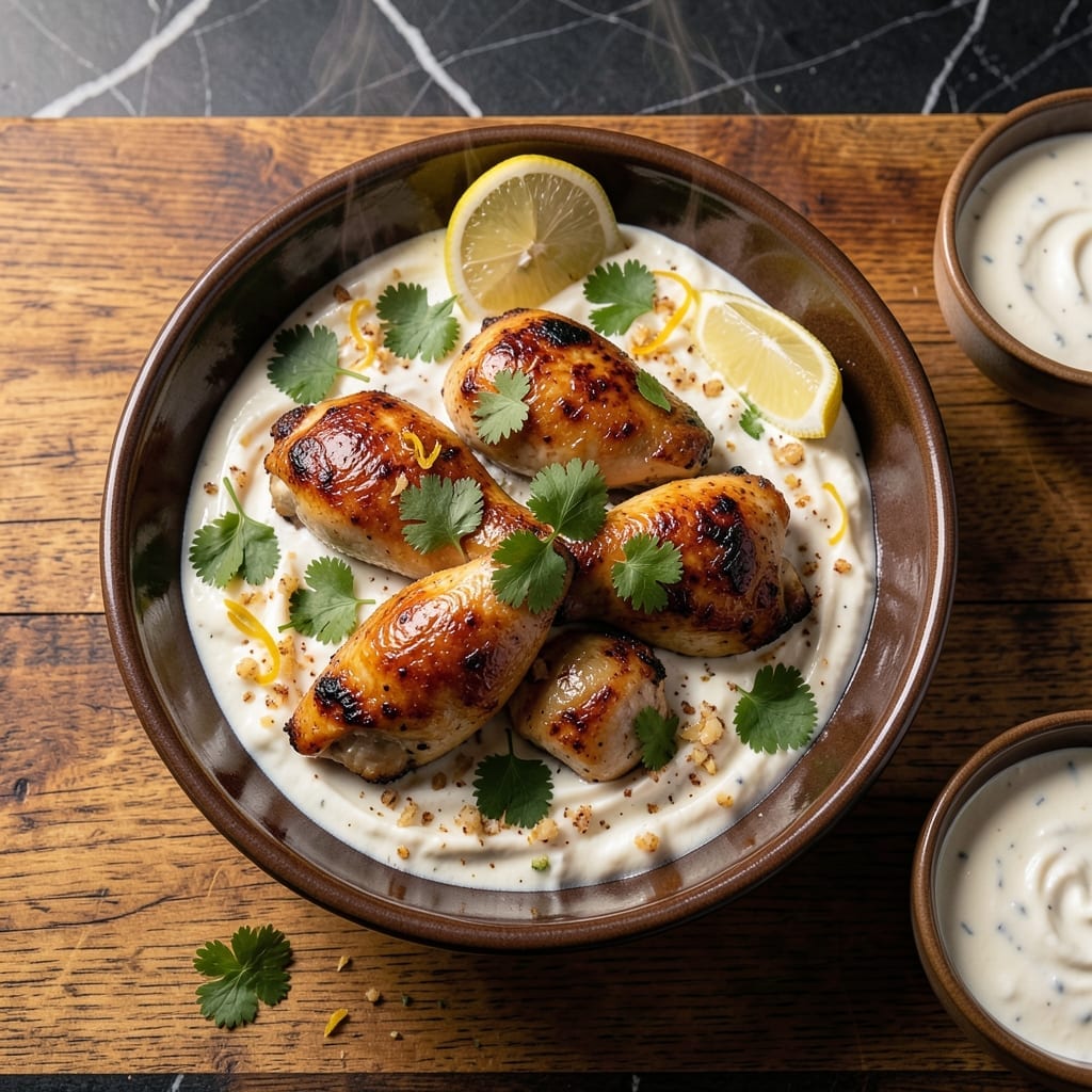 Lebanese Roast Chicken Recipe: Za'atar and Garlic Infused Crispiness