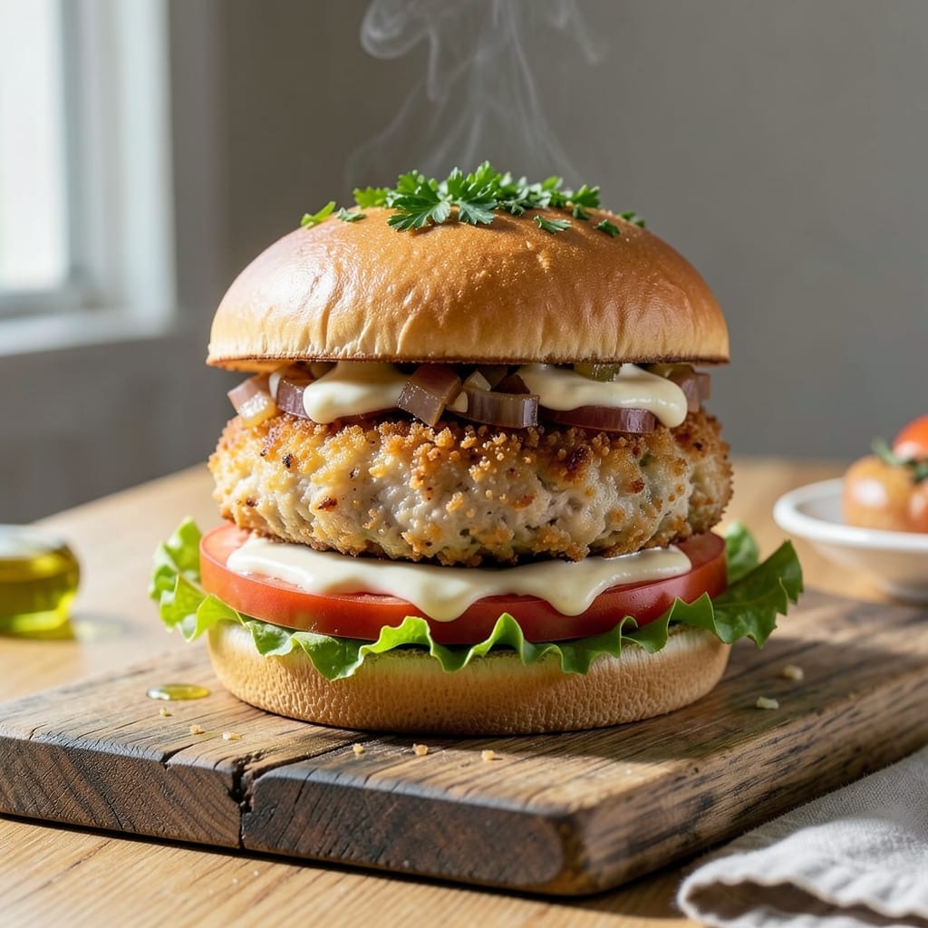 Classic Chicken Burger Recipe: Crispy Patty With Fresh Toppings
