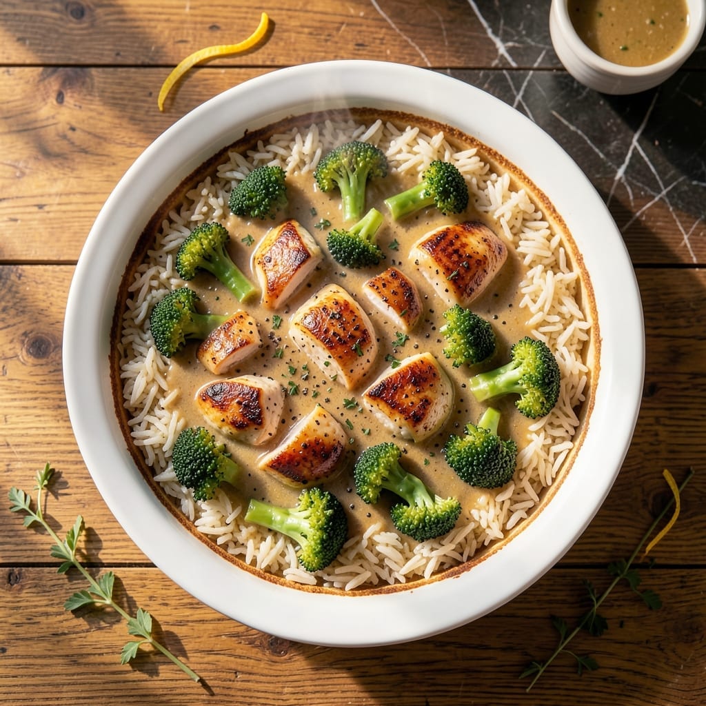 Chicken Broccoli Rice Casserole Recipe Without Canned Soup: From-Scratch Creamy Comfort