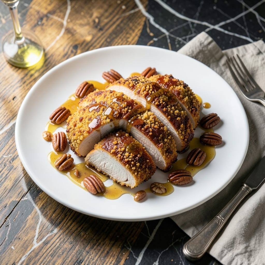 Pecan Chicken Recipe: Nutty Crunch on Tender Cutlets Pecan Chicken Recipe: Nutty Crunch on Tender Cutlets