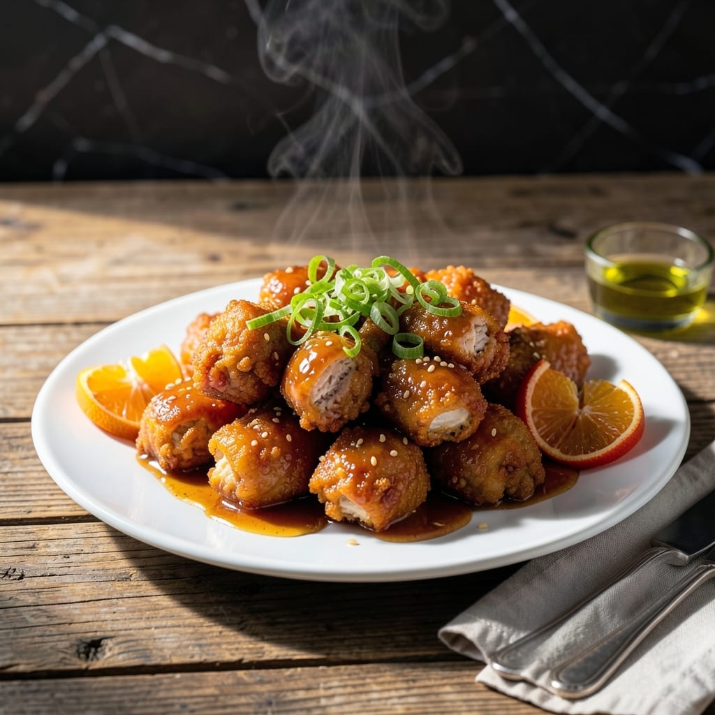 Orange Chicken Recipe: Sticky-Sweet Glaze With Crispy Bites Orange Chicken Recipe: Sticky-Sweet Glaze With Crispy Bites