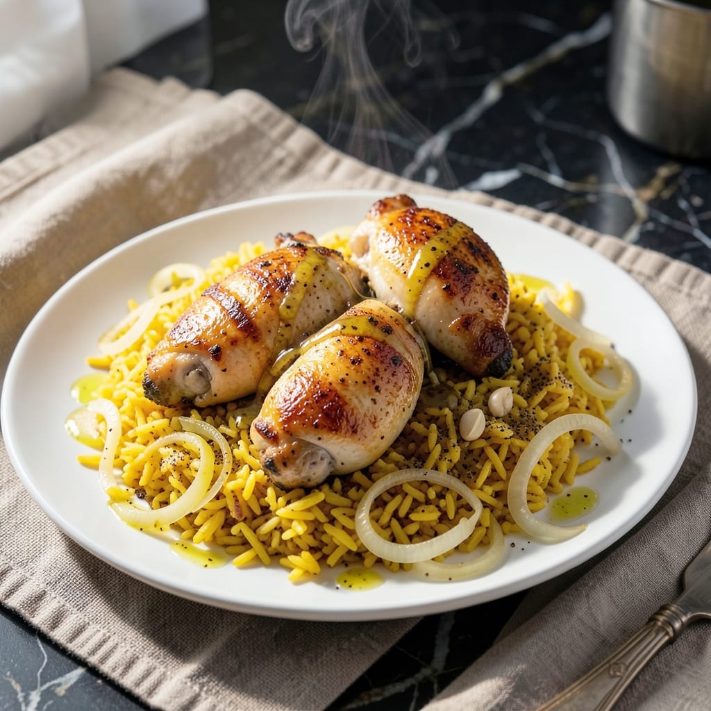 Chicken and Yellow Rice Instant Pot Recipe: Turmeric-Infused Golden Grains
