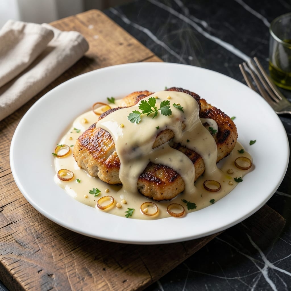 Creamy Cheese Chicken Recipe: Velvety Sauce Over Tender Cutlets Creamy Cheese Chicken Recipe: Velvety Sauce Over Tender Cutlets