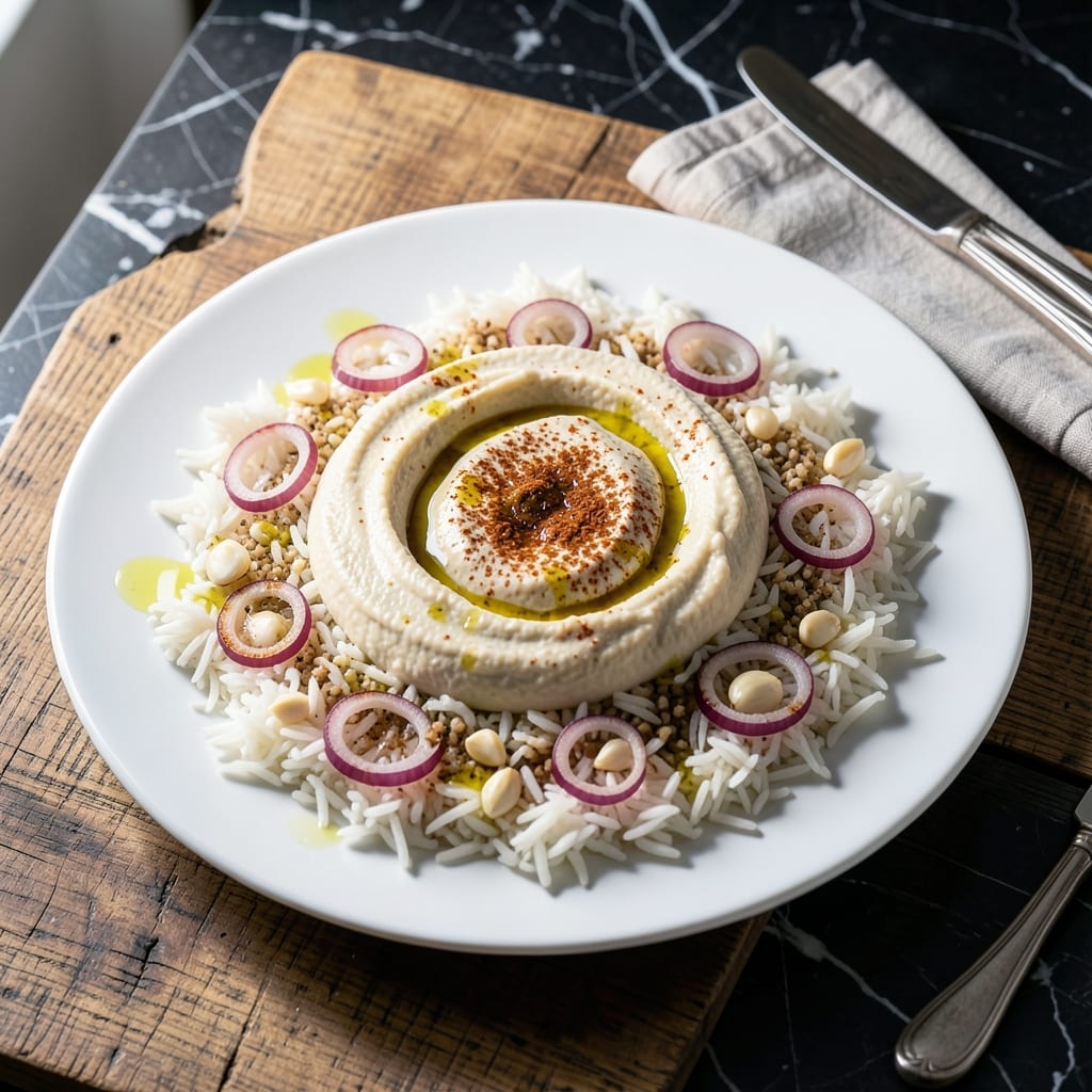 Hummus and Rice Recipe: Mediterranean-Style Protein-Packed Bowl