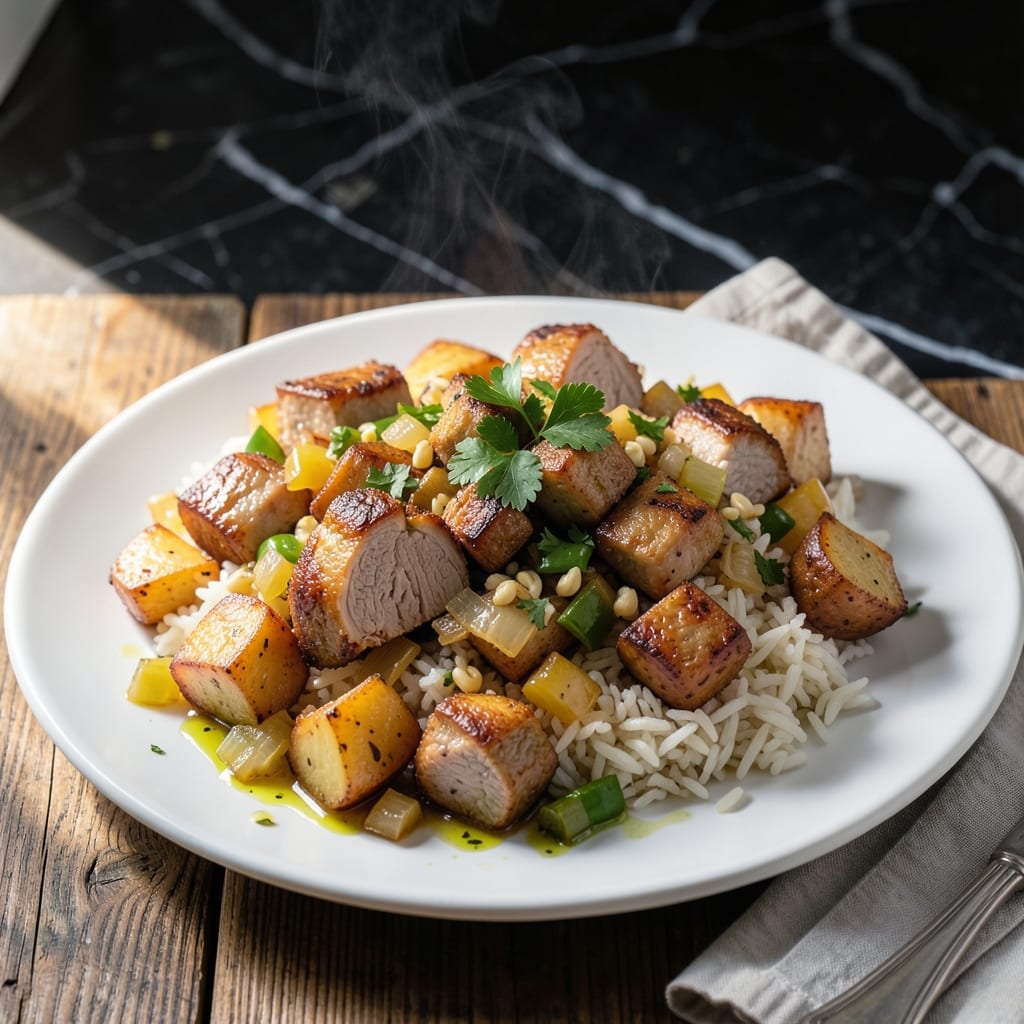 Pork Hash and Rice Recipe: Savory Skillet Perfection Pork Hash and Rice Recipe: Savory Skillet Perfection