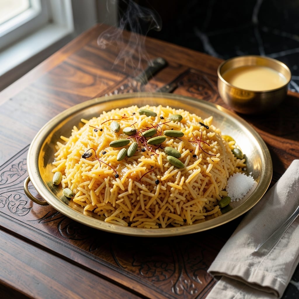 Kesar Rice Recipe: Fragrant Saffron Infused with Cardamom and Nuts Kesar Rice Recipe: Fragrant Saffron Infused with Cardamom and Nuts