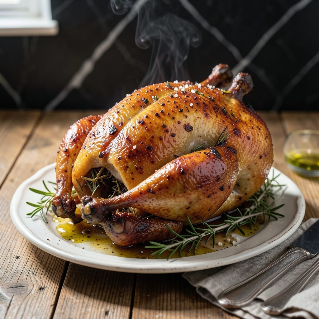 British Roast Chicken Recipe: Sunday Dinner with Golden Crisp Skin