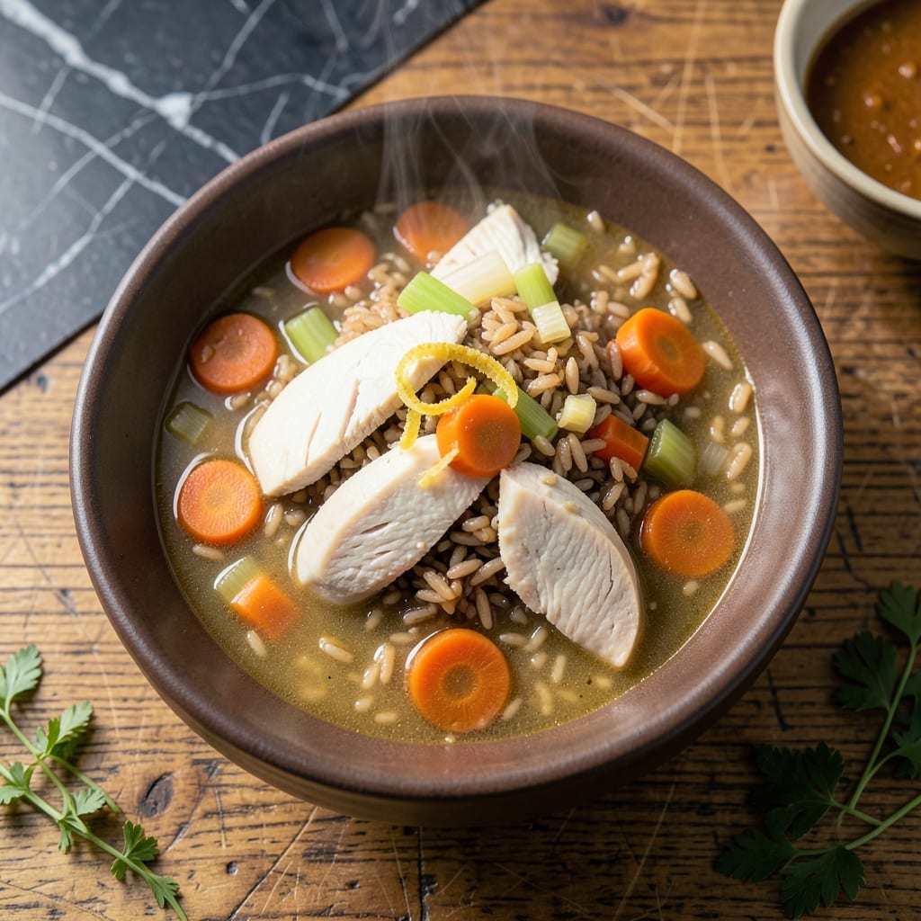 Instant Pot Chicken and Brown Rice Soup Recipe: Savory One-Pot Meal Instant Pot Chicken and Brown Rice Soup Recipe: Savory One-Pot Meal