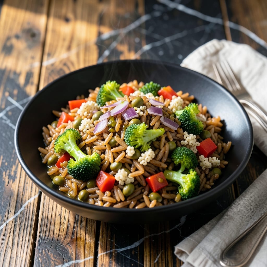 High Protein High Fiber Rice Recipe: Nutrient-Packed Power Bowl High Protein High Fiber Rice Recipe: Nutrient-Packed Power Bowl