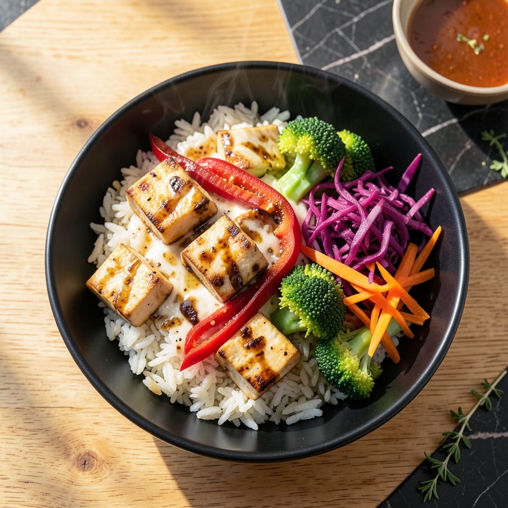 Vegetarian Rice Bowl Recipe: Colorful Veggies and Bold Flavors in One Dish Vegetarian Rice Bowl Recipe: Colorful Veggies and Bold Flavors in One Dish