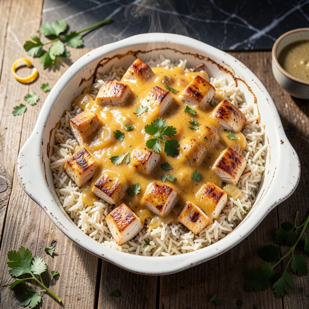 Ranch Chicken and Rice Casserole Recipe: Cheesy One-Dish Family Dinner Ranch Chicken and Rice Casserole Recipe: Cheesy One-Dish Family Dinner