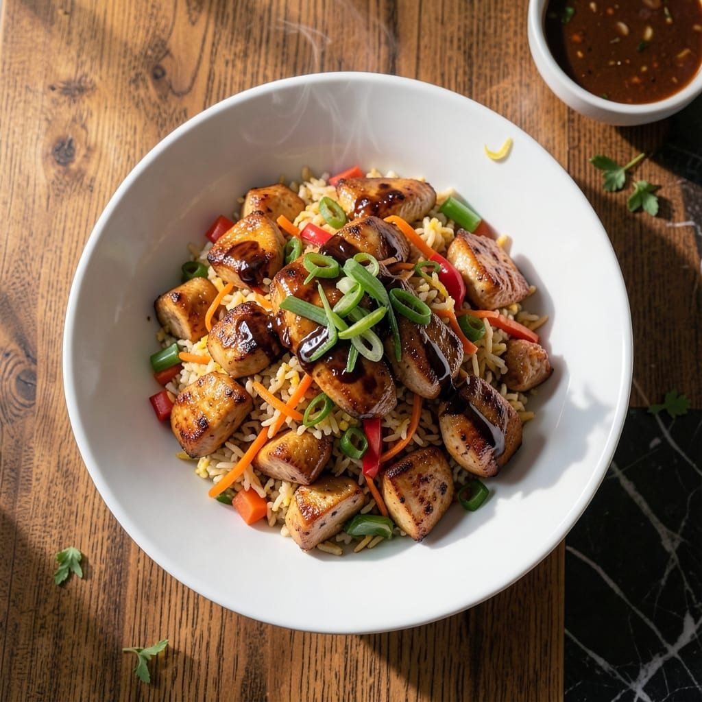 Chicken Stir Fry With Egg Fried Rice Recipe: Wok-Charred Umami and Fluffy Grains