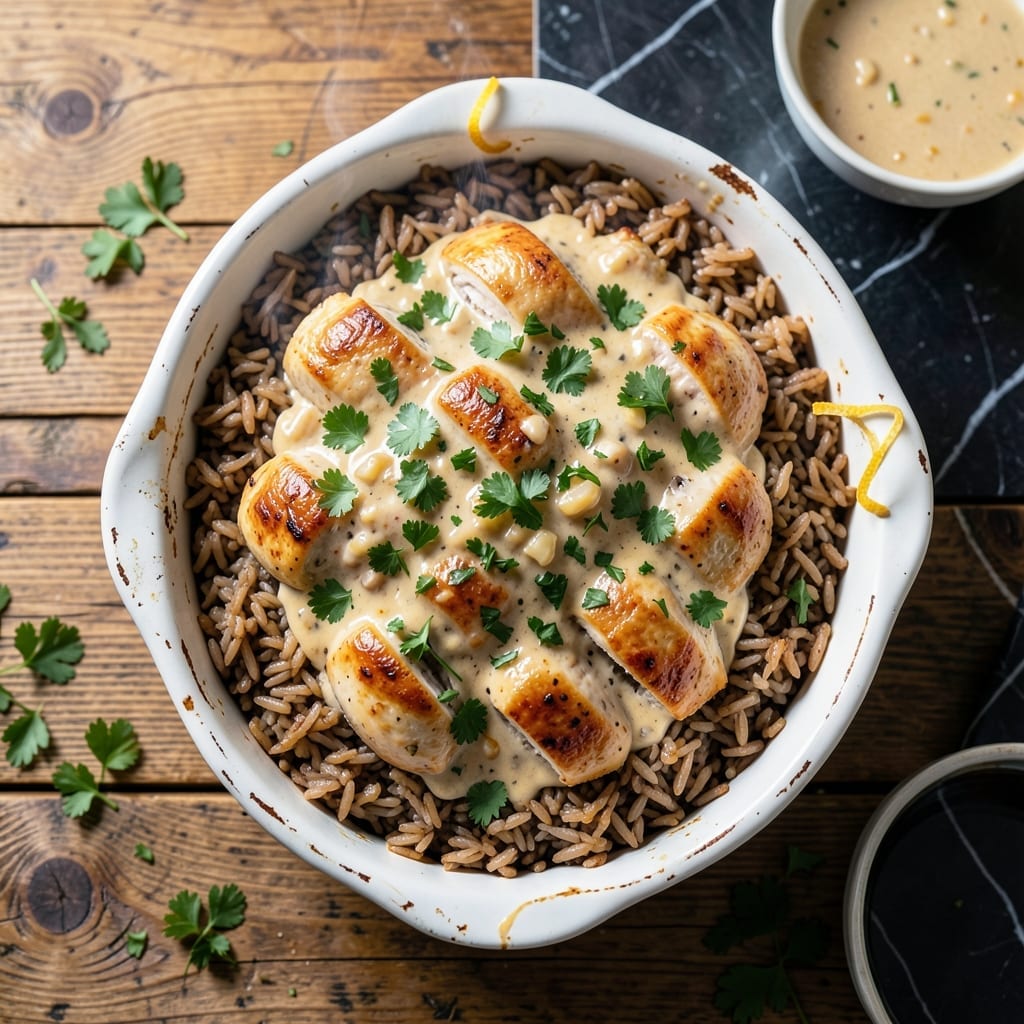 Chicken Brown Rice Casserole Recipe: Savory One-Dish Family Meal