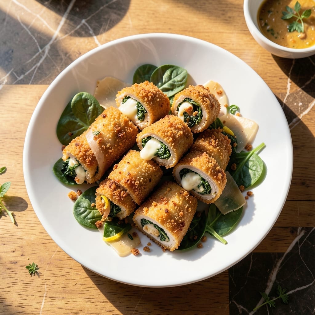 Chicken Involtini Recipe: Provolone and Spinach Stuffed Delight Chicken Involtini Recipe: Provolone and Spinach Stuffed Delight