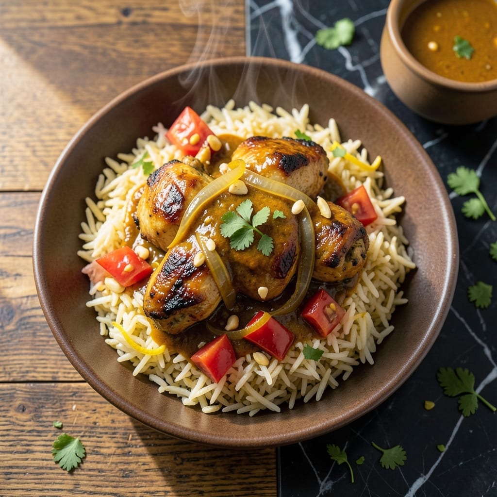 Chicken Curry Basmati Rice Recipe: Fragrant Spices Over Fluffy Grains