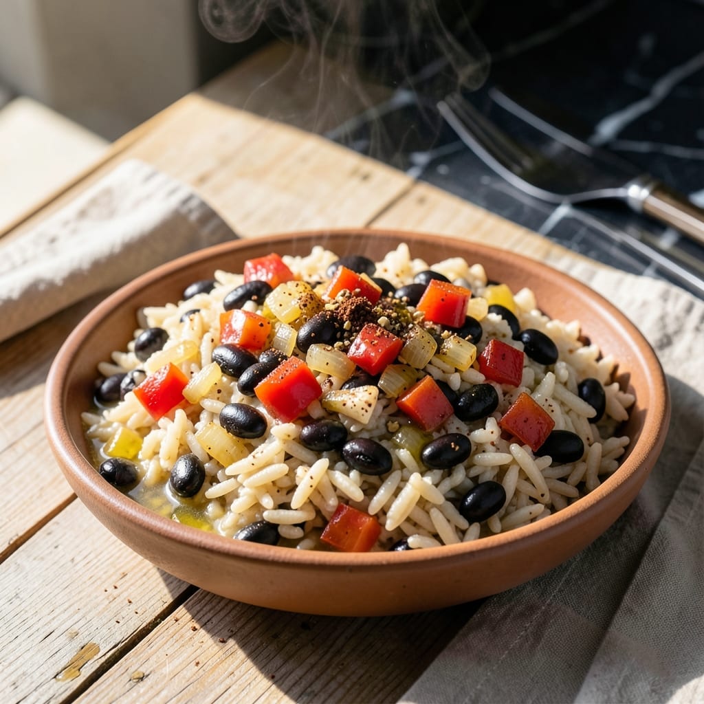 Santa Fe Rice and Beans Recipe: Southwestern Spice in One Skillet Santa Fe Rice and Beans Recipe: Southwestern Spice in One Skillet