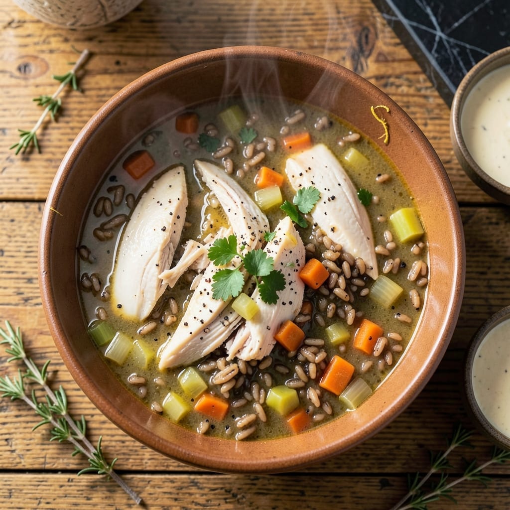 Slow Cooker Chicken and Wild Rice Soup Recipe: Hands-Off Hearty Bowl Slow Cooker Chicken and Wild Rice Soup Recipe: Hands-Off Hearty Bowl